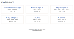 Desktop Screenshot of maths.com