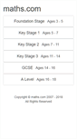 Mobile Screenshot of maths.com