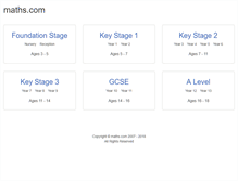 Tablet Screenshot of maths.com