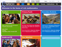 Tablet Screenshot of nrich.maths.org