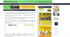 Desktop Screenshot of maths.hu
