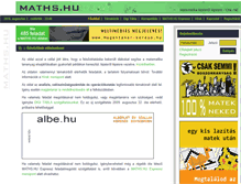 Tablet Screenshot of maths.hu